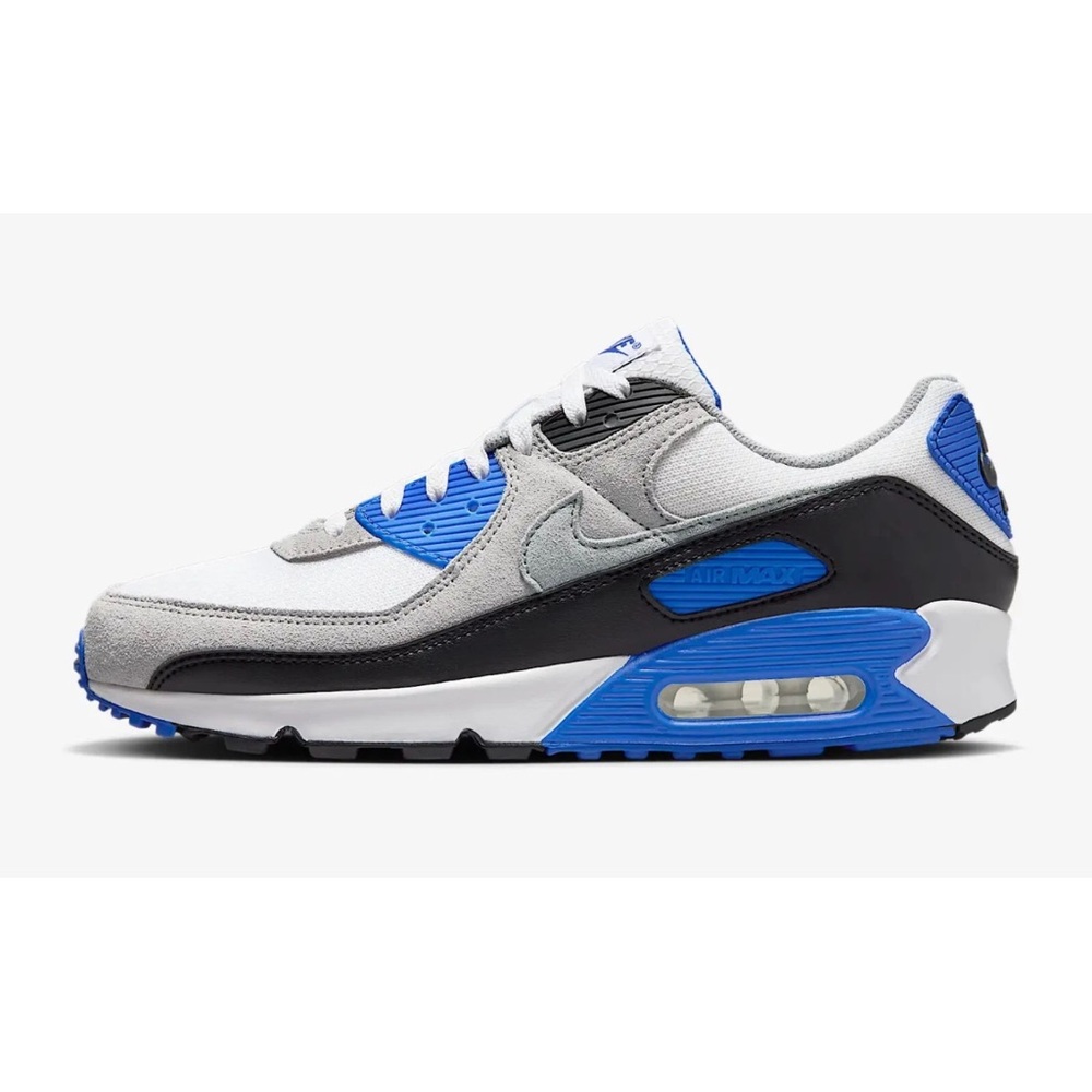 Nike Air Max 90 Gray and Blue Sneakers